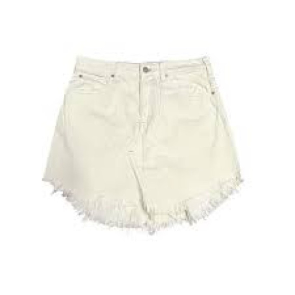 We The Free Off-White Denim skirt